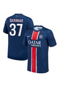 Paris Saint-Germain Milan Skriniar #37 Jalkapallovaatteet Kotipaita 2024-25 Lyhythihainen